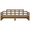 vidaXL Pull-out Day Bed without Mattress Honey Brown 2x(90x190) cm