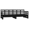 vidaXL Pull-out Day Bed without Mattress Black 2x(80x200) cm