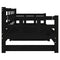vidaXL Pull-out Day Bed without Mattress Black 2x(80x200) cm