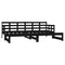 vidaXL Pull-out Day Bed without Mattress Black 2x(80x200) cm