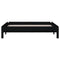 vidaXL Stack Bed without Mattress Black 90x200 cm Solid Wood Pine