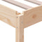 vidaXL Stack Bed without Mattress 75x190 cm Small Single Solid Wood Pine
