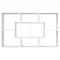 vidaXL Wall Shelf White 85x16x52.5 cm Engineered Wood
