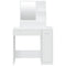 vidaXL Dressing Table with Mirror White 86.5x35x136 cm