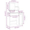 vidaXL Dressing Table with Mirror White 86.5x35x136 cm