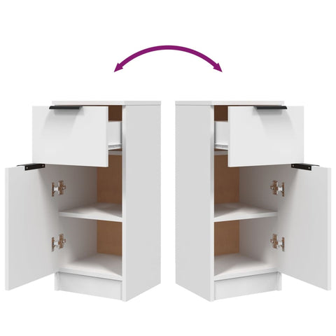 vidaXL Sideboard White 30x30x70 cm Engineered Wood