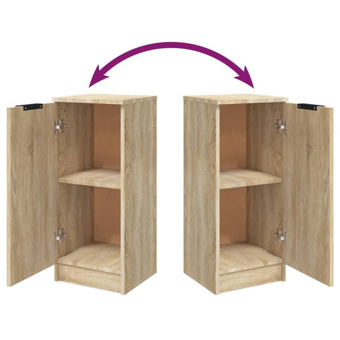 vidaXL Sideboard Sonoma Oak 30x30x70 cm Engineered Wood