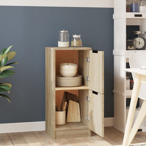 vidaXL Sideboard Sonoma Oak 30x30x70 cm Engineered Wood