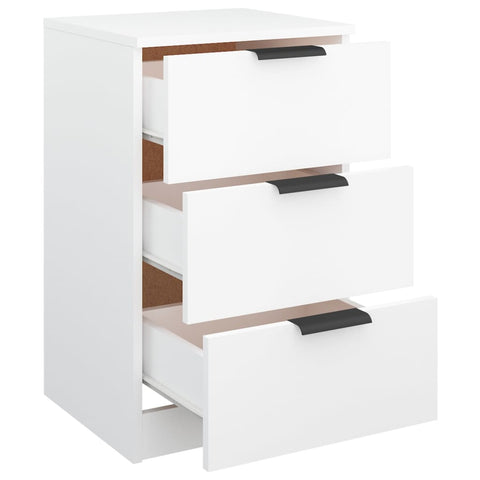vidaXL Bedside Cabinet White 40x36x65 cm