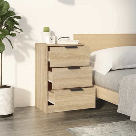 vidaXL Bedside Cabinets 2 pcs Sonoma Oak 40x36x65 cm