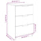 vidaXL Bedside Cabinets 2 pcs Sonoma Oak 40x36x65 cm