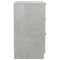 vidaXL Bedside Cabinet Concrete Grey 40x36x65 cm