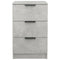 vidaXL Bedside Cabinets 2 pcs Concrete Grey 40x36x65 cm