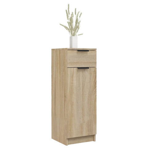vidaXL Bathroom Cabinet Sonoma Oak 32x34x90 cm Engineered Wood