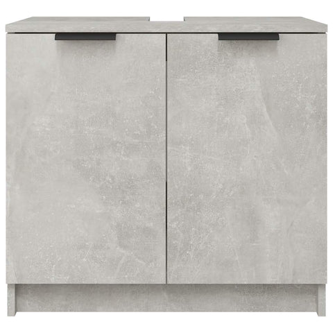 vidaXL Bathroom Cabinet Concrete Grey 64.5x33.5x59 cm Engineered Wood