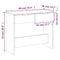 vidaXL Console Table Concrete Grey 90x36x75 cm Engineered Wood