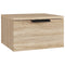 vidaXL Wall-mounted Bedside Cabinet Sonoma Oak 34x30x20 cm