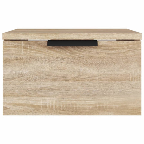 vidaXL Wall-mounted Bedside Cabinet Sonoma Oak 34x30x20 cm