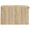vidaXL Wall-mounted Bedside Cabinet Sonoma Oak 34x30x20 cm