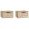 vidaXL Wall-mounted Bedside Cabinets 2 pcs Sonoma Oak 34x30x20 cm