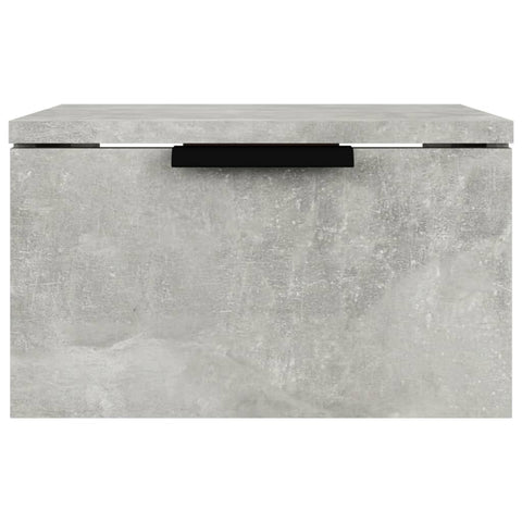 vidaXL Wall-mounted Bedside Cabinet Concrete Grey 34x30x20 cm