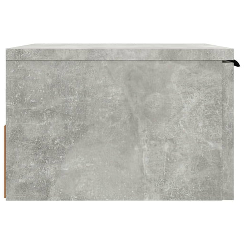 vidaXL Wall-mounted Bedside Cabinet Concrete Grey 34x30x20 cm