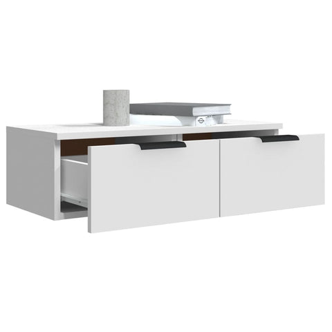 vidaXL Wall Cabinet White 68x30x20 cm Engineered Wood