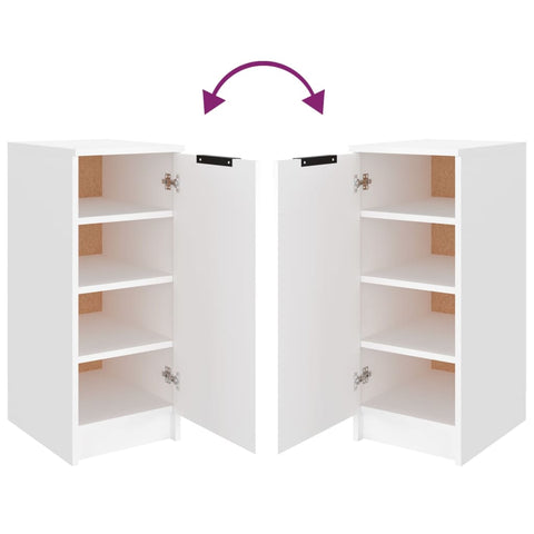 vidaXL Shoe Cabinet White 30x35x70 cm Engineered Wood