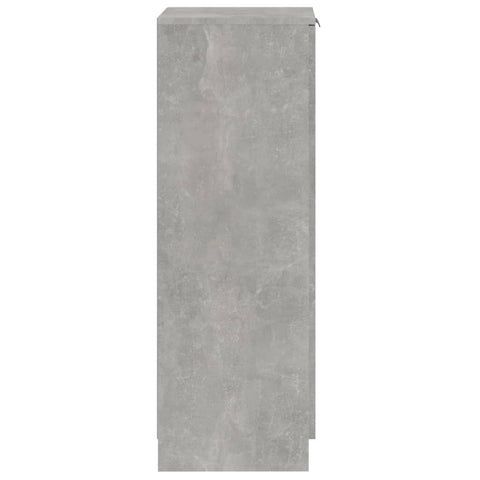 vidaXL Shoe Cabinet Concrete Grey 30x35x100 cm Engineered Wood