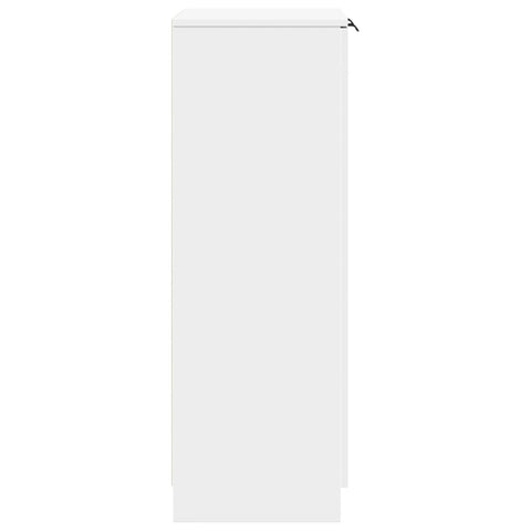vidaXL Shoe Cabinet White 59x35x100.5 cm Engineered Wood