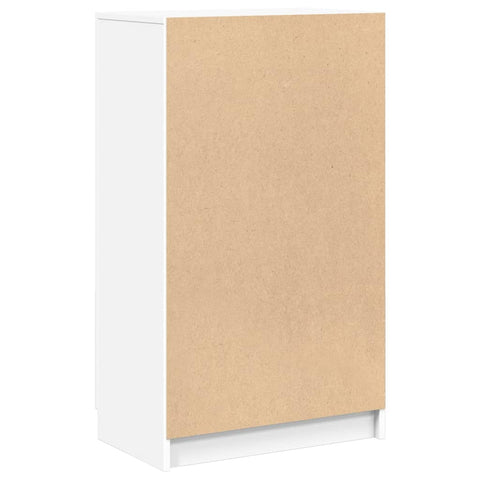 vidaXL Shoe Cabinet White 59x35x100.5 cm Engineered Wood