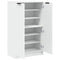 vidaXL Shoe Cabinet White 59x35x100.5 cm Engineered Wood