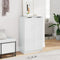 vidaXL Shoe Cabinet High Gloss White 59x35x100 cm Engineered Wood