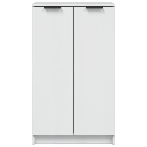 vidaXL Shoe Cabinet High Gloss White 59x35x100 cm Engineered Wood