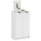 vidaXL Shoe Cabinet High Gloss White 59x35x100 cm Engineered Wood