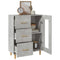 vidaXL Sideboard Concrete Grey 69,5x34x90 cm Engineered Wood