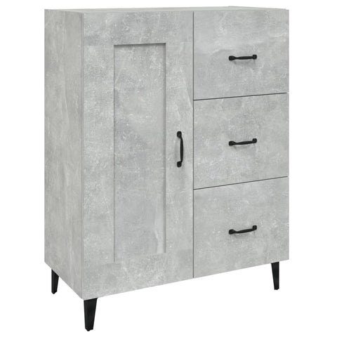 vidaXL Sideboard Concrete Grey 69.5x34x90 cm Engineered Wood