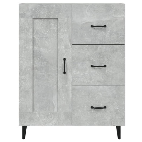 vidaXL Sideboard Concrete Grey 69.5x34x90 cm Engineered Wood