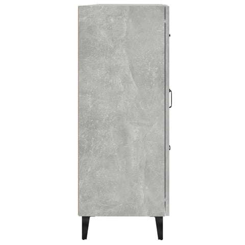 vidaXL Sideboard Concrete Grey 69.5x34x90 cm Engineered Wood