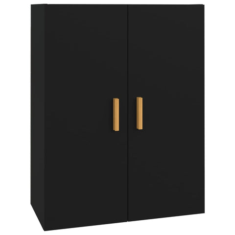 vidaXL Hanging Wall Cabinet Black 69.5x34x90 cm