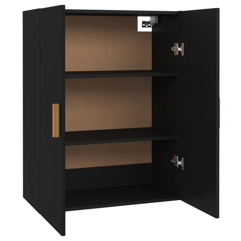 vidaXL Hanging Wall Cabinet Black 69.5x34x90 cm
