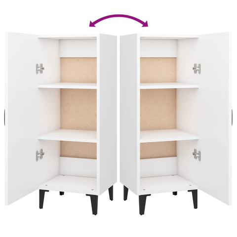 vidaXL Sideboard White 34.5x34x90 cm Engineered Wood