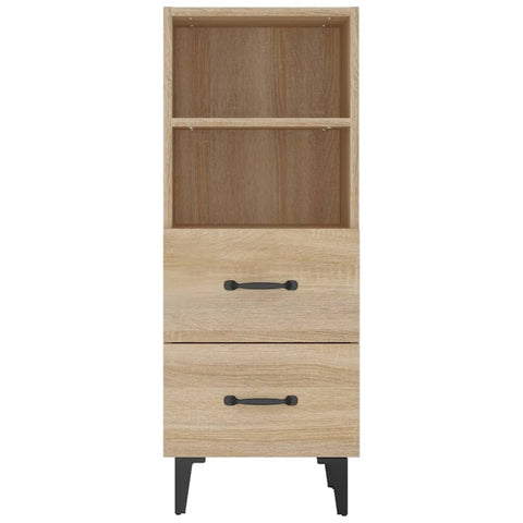 vidaXL Sideboard Sonoma Oak 34.5x34x90 cm Engineered Wood