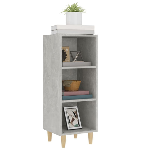 vidaXL Sideboard Concrete Grey 34.5x32.5x90 cm Engineered Wood