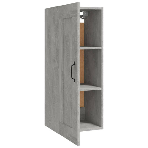 vidaXL Hanging Cabinet Concrete Grey 35x34x90 cm Engineered Wood