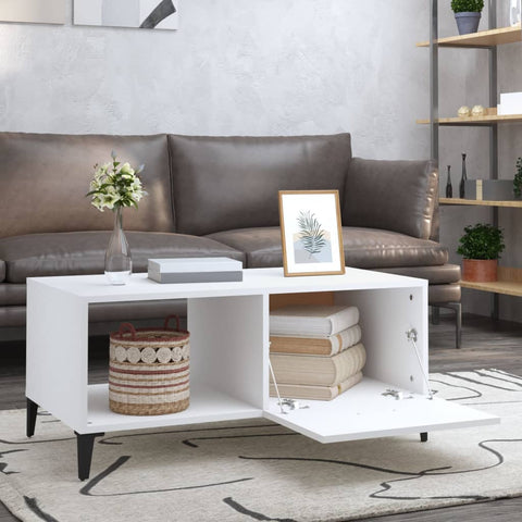 vidaXL Coffee Table White 90x50x40 cm Engineered Wood