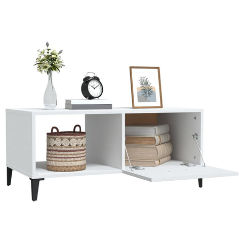vidaXL Coffee Table White 90x50x40 cm Engineered Wood