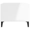 vidaXL Coffee Table High Gloss White 60x50x40 cm Engineered Wood