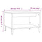vidaXL Coffee Table High Gloss White 60x50x40 cm Engineered Wood