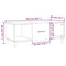 vidaXL Coffee Table Black 102x50x40 cm Engineered Wood